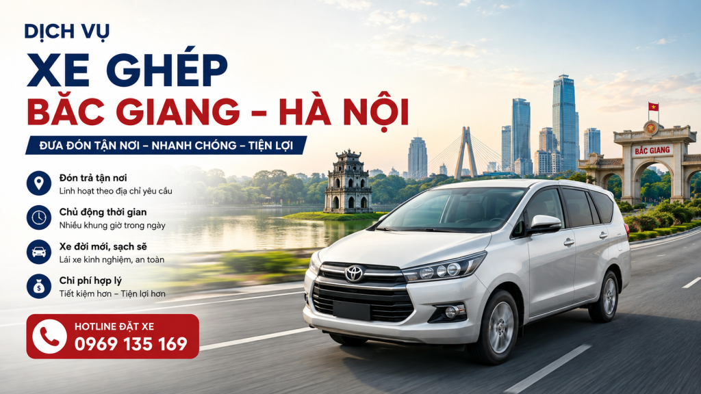 Đặt xe từ Bắc Giang đi Hà Nội cùng Nhà xe Nguyễn Trang