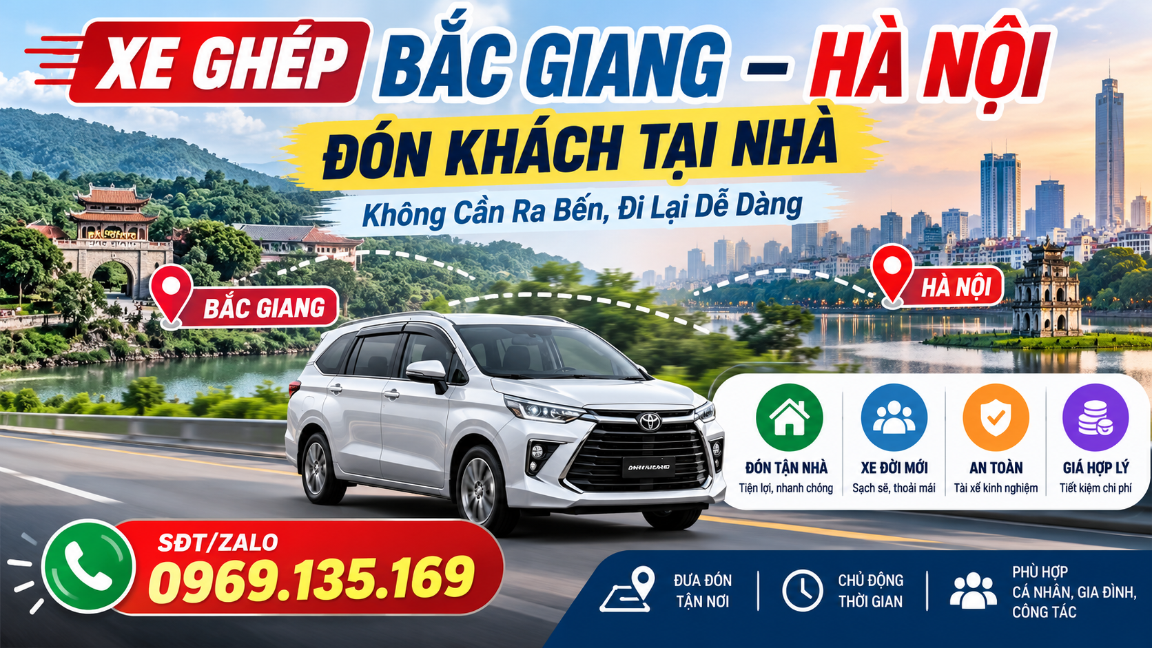 Xe Ghép Bắc Giang – Hà Nội